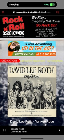 Rock n' Roll Radio Station iPhone screenshot