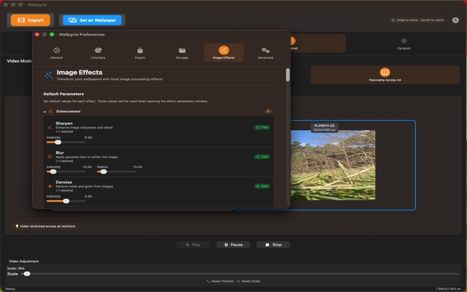 #7. Wallpyria (macOS) By: Micha Kolik