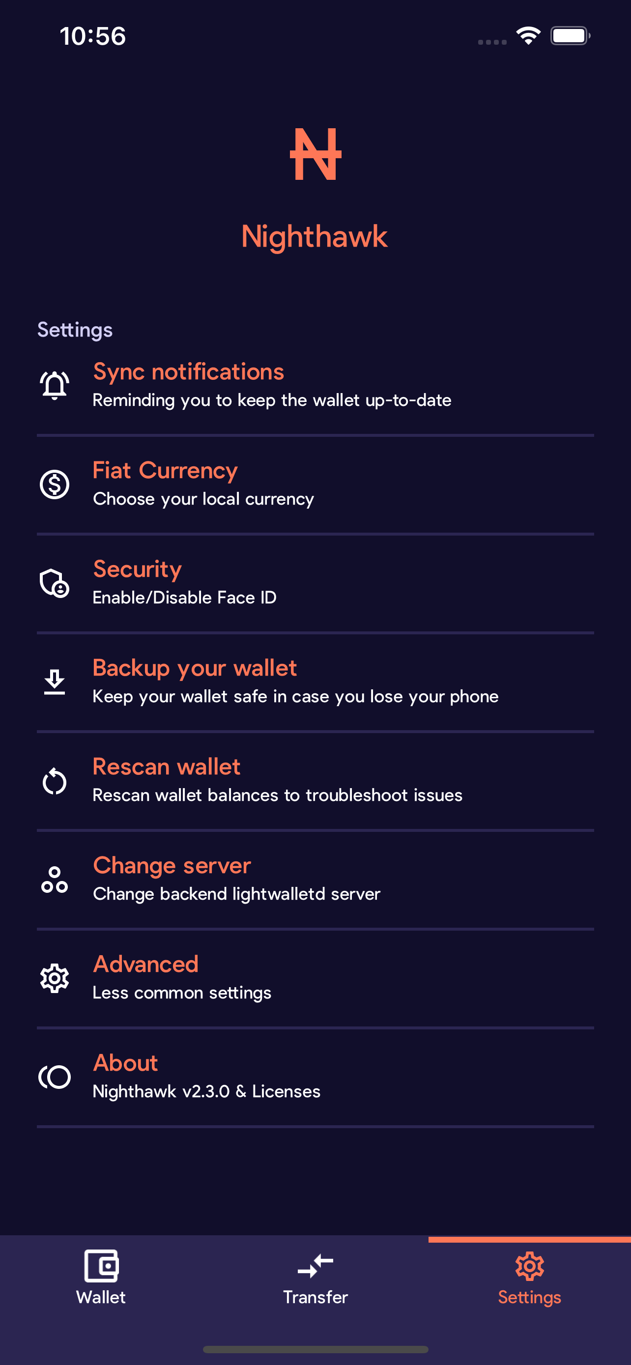 Nighthawk Wallet