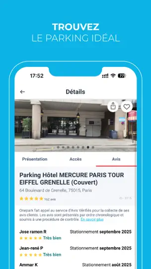 Capture d'écran de Onepark, Réservez Un Parking ! sur iPhone 4