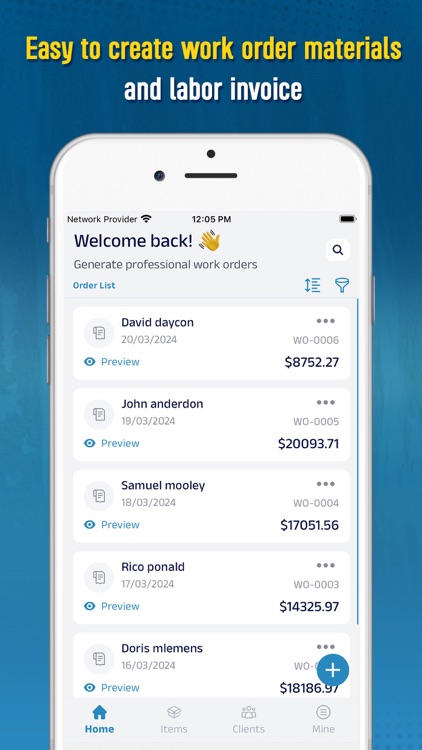 WO: Work Order Maker