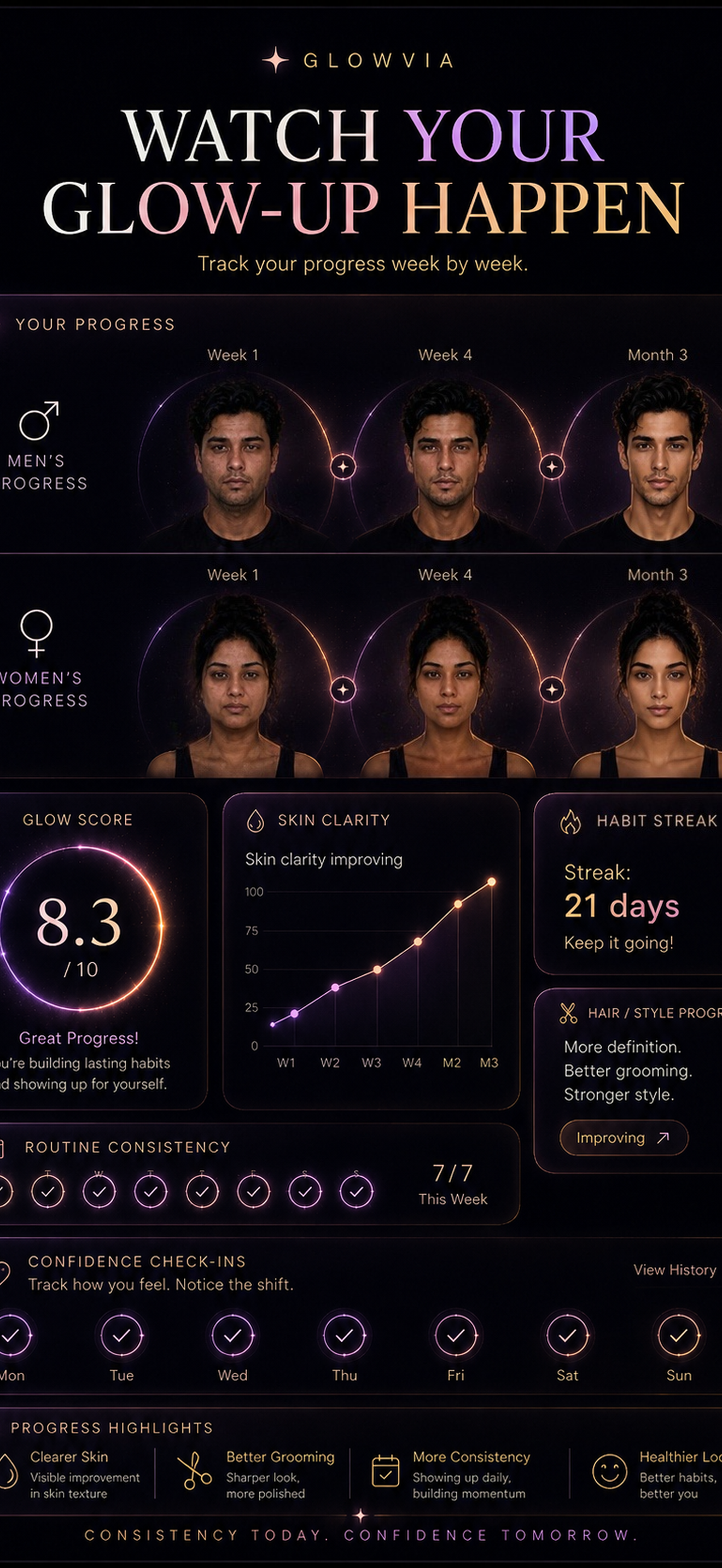 Glowvia: AI Glow Up