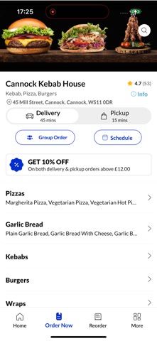 Cannock Kebab House Cannock screenshot