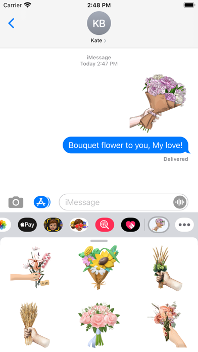 Bouquet Flower To You Stickers Screenshot