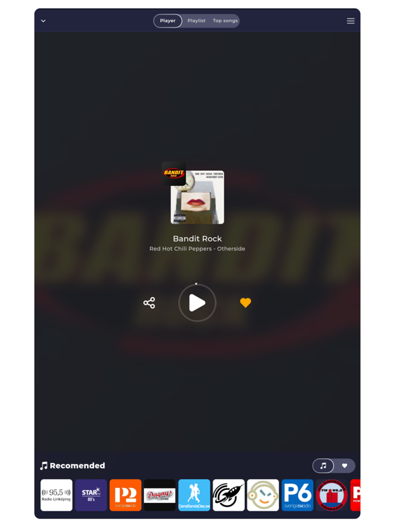 Radio Sweden Live FM AM iPad screenshot 2 - Music app