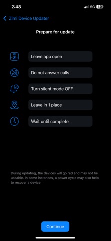 Zimi Updater screenshot