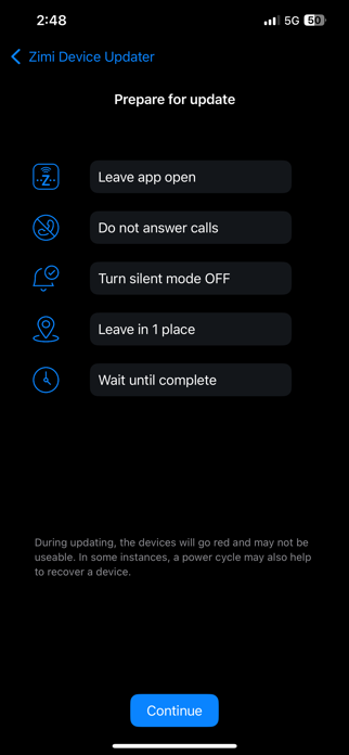 Zimi Updater Screenshot 4 of 7