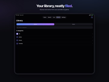 Lumen - Best IPTV Player iPad screenshot