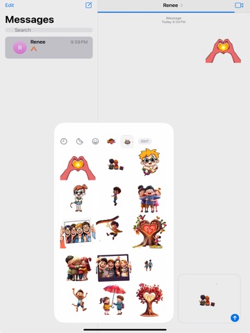 Friendship Forever Stickers iPad screenshot
