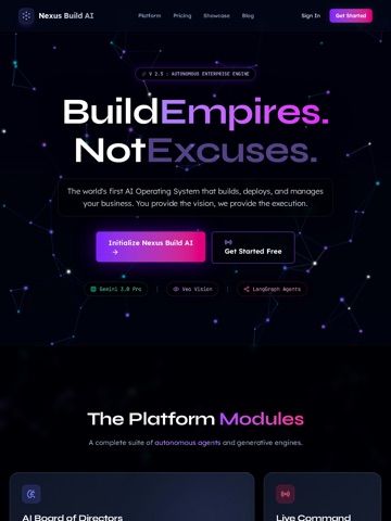Nexus Build AI iPad screenshot
