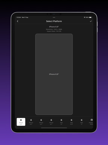 Mock Studio iPad screenshot