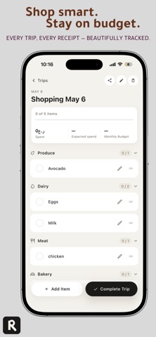 Ration: Grocery Budget Tracker Screenshot 1 of 5