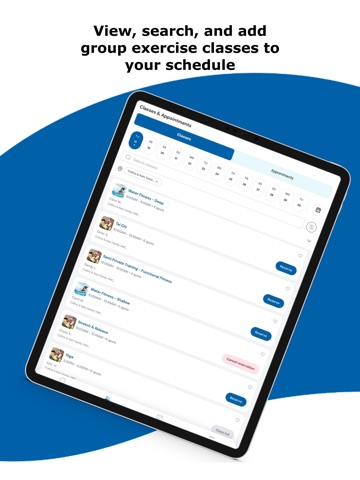 YMCA LA iPad screenshot