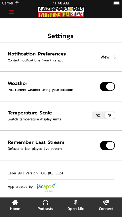 Lazer 99.3 & 98.5 Screenshot