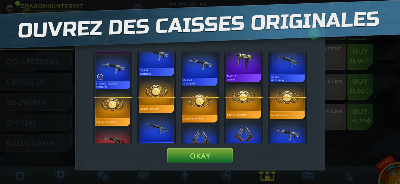 Screenshot #3 pour Case Chase Clicker: CSGO Skins