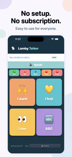 Lamby Talker AAC screenshot 1