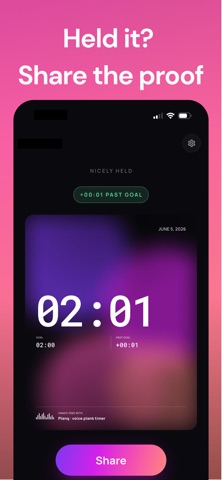 Planq: Voice Plank Timer screenshot