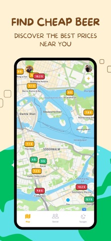 Beerly: Map of beer prices screenshot