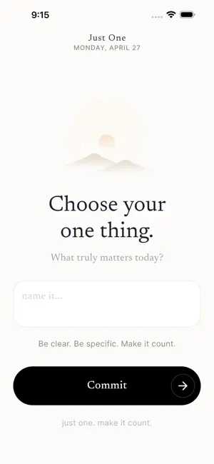 Just One - One task at a time screenshot 1