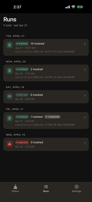 cairn — Immich sync Screenshot 5 of 10