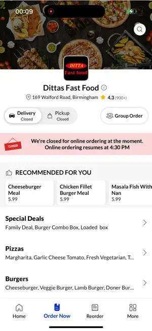 Dittas Fast Food Birmingham screenshot 2