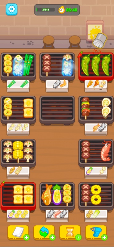 グリルソート - バーベキュー串焼き フーディーゲーム screenshot 5