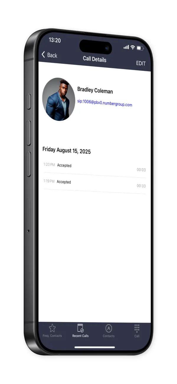 Screenshot #1 pour Luna PBX