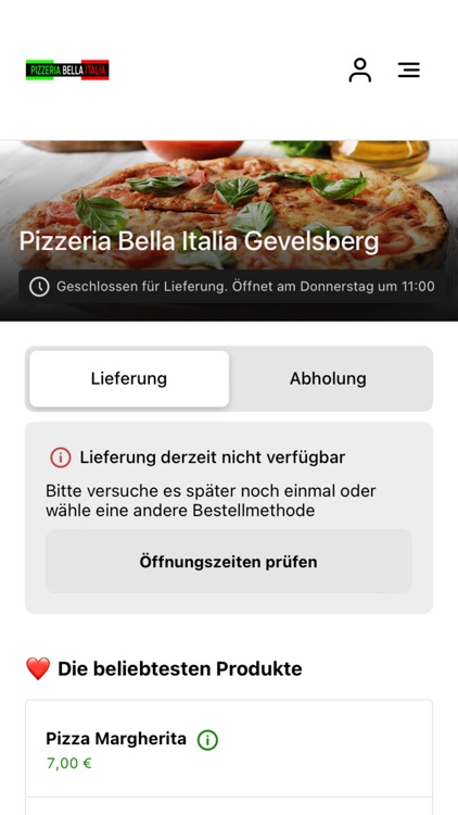 Pizzeria Bella Italia DE