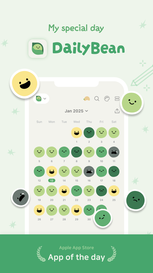 #1. DailyBean - simplest journal (iOS) 게시자: BlueSignum Corp.