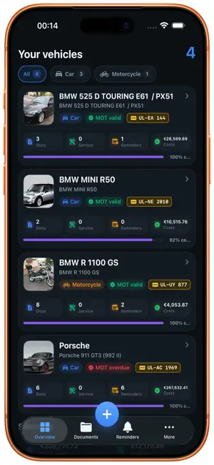 Fahrzeugakte screenshot 1