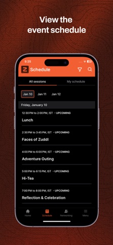 Zuddl Bonfire iPhone screenshot