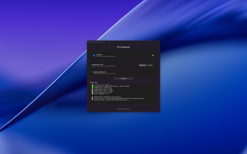 PPTCompressor screenshot