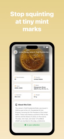 Numis: Coin Identifier & Value Screenshot 3 of 4