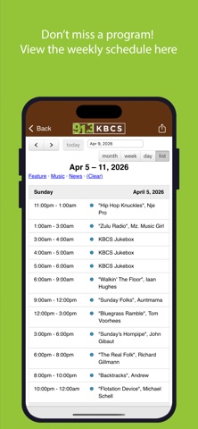 KBCS Public Radio App screenshot