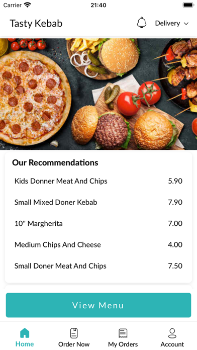 Tasty Pizza & Kebab House Screenshot