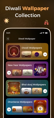 AI Happy Diwali Photo App screenshot