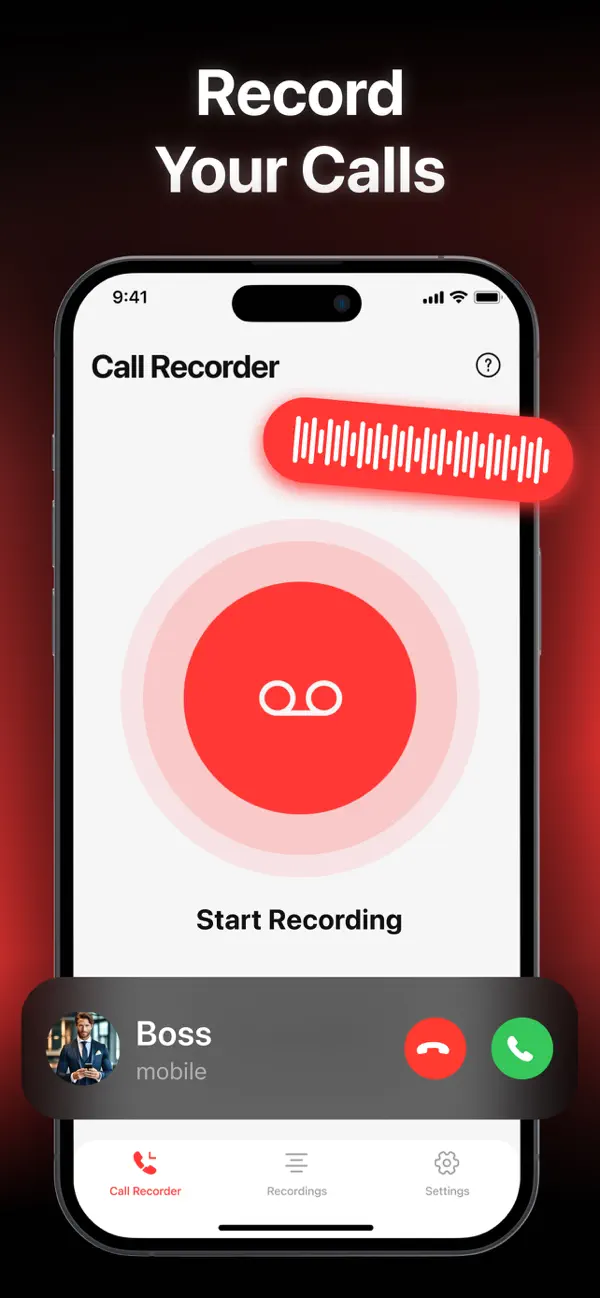 Screenshot #2 pour Enregistreur D'appel & Voice.