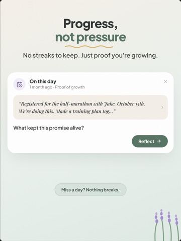 Calmplot: Private AI Journal iPad screenshot