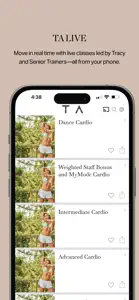 Tracy Anderson Online Studio screenshot #4 for iPhone