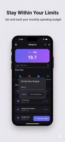 AllMySub Subscriptions Manager Screenshot 4 of 4
