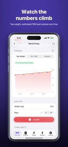 Reps+: Workout & Strength Log Screenshot 2 of 7