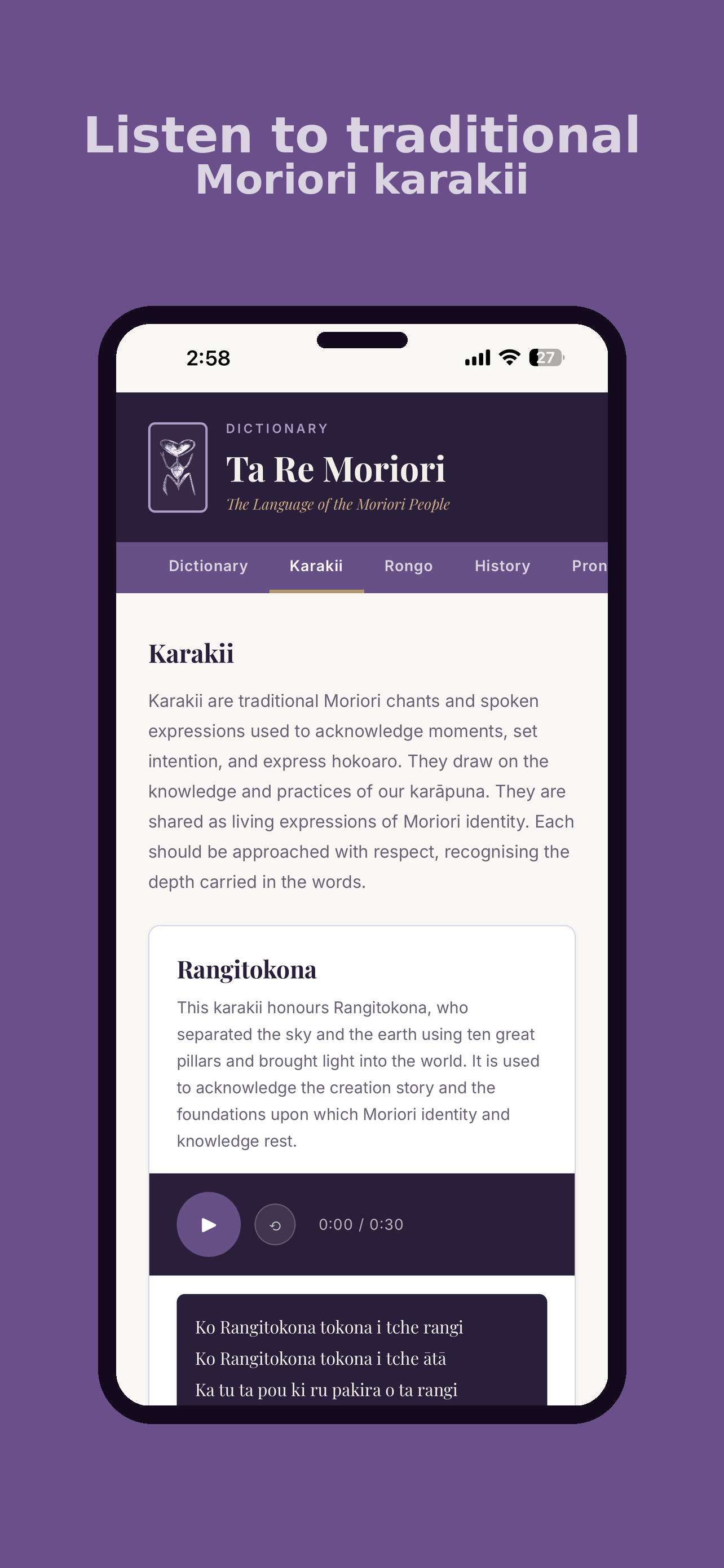 Ta Re Moriori screenshot 3