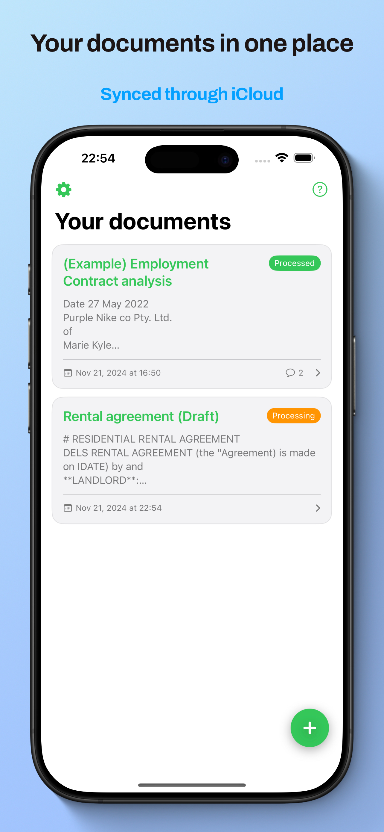 AI Lawyer: legal documents