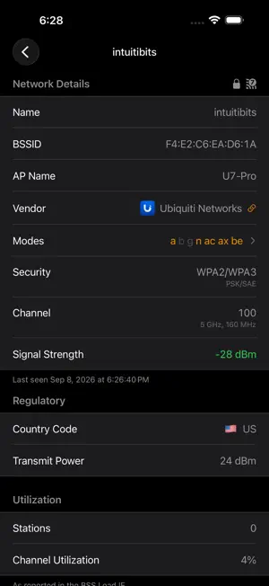 WiFi Explorer Pi screenshot 3