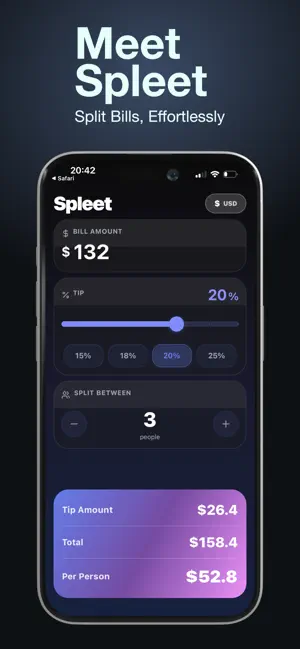 Spleet App screenshot 1