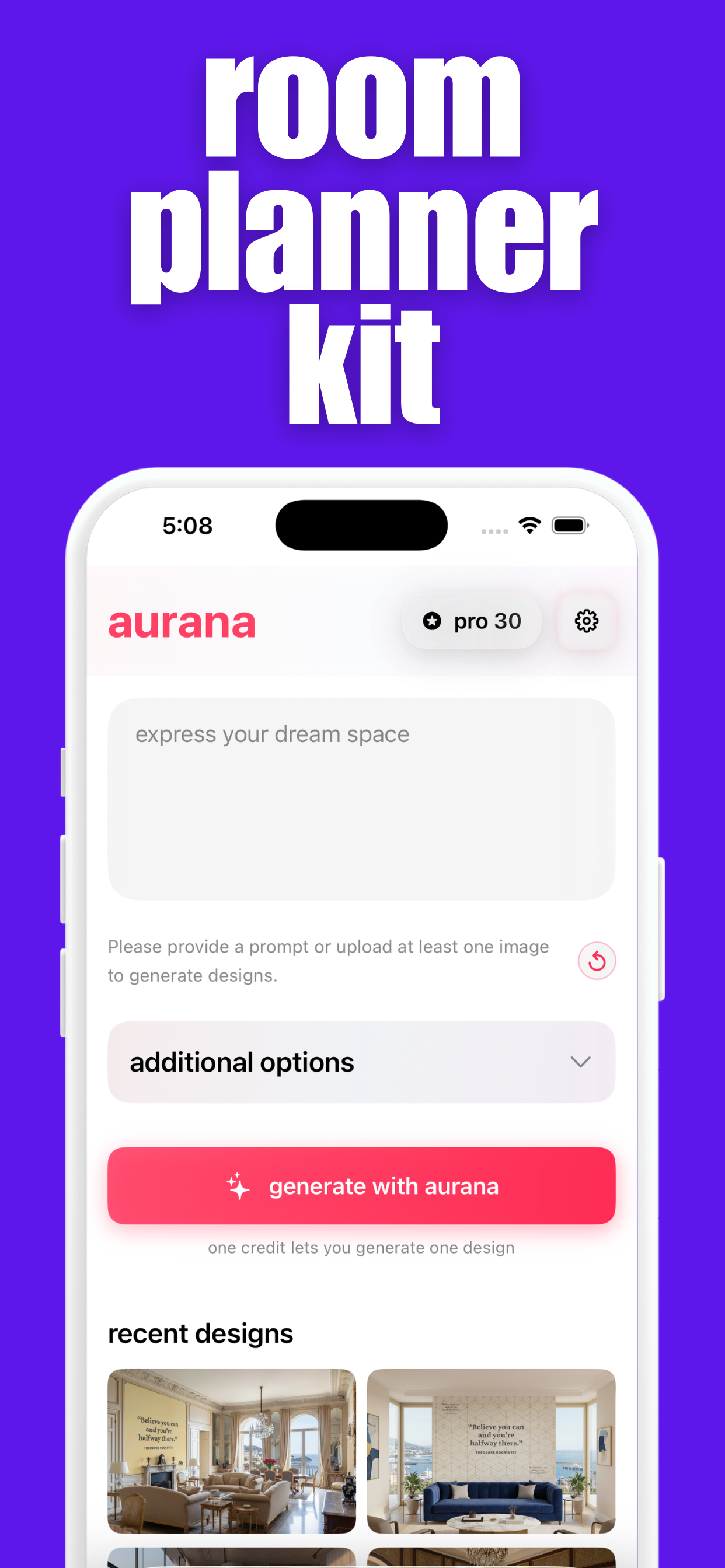 Aurana AI Room Planner screenshot 5