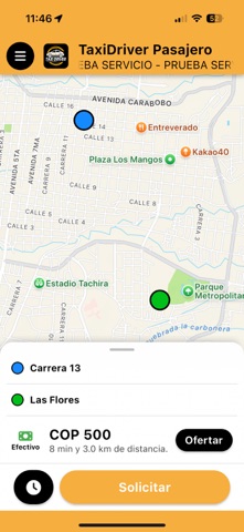 TaxiDriver Pasajero screenshot
