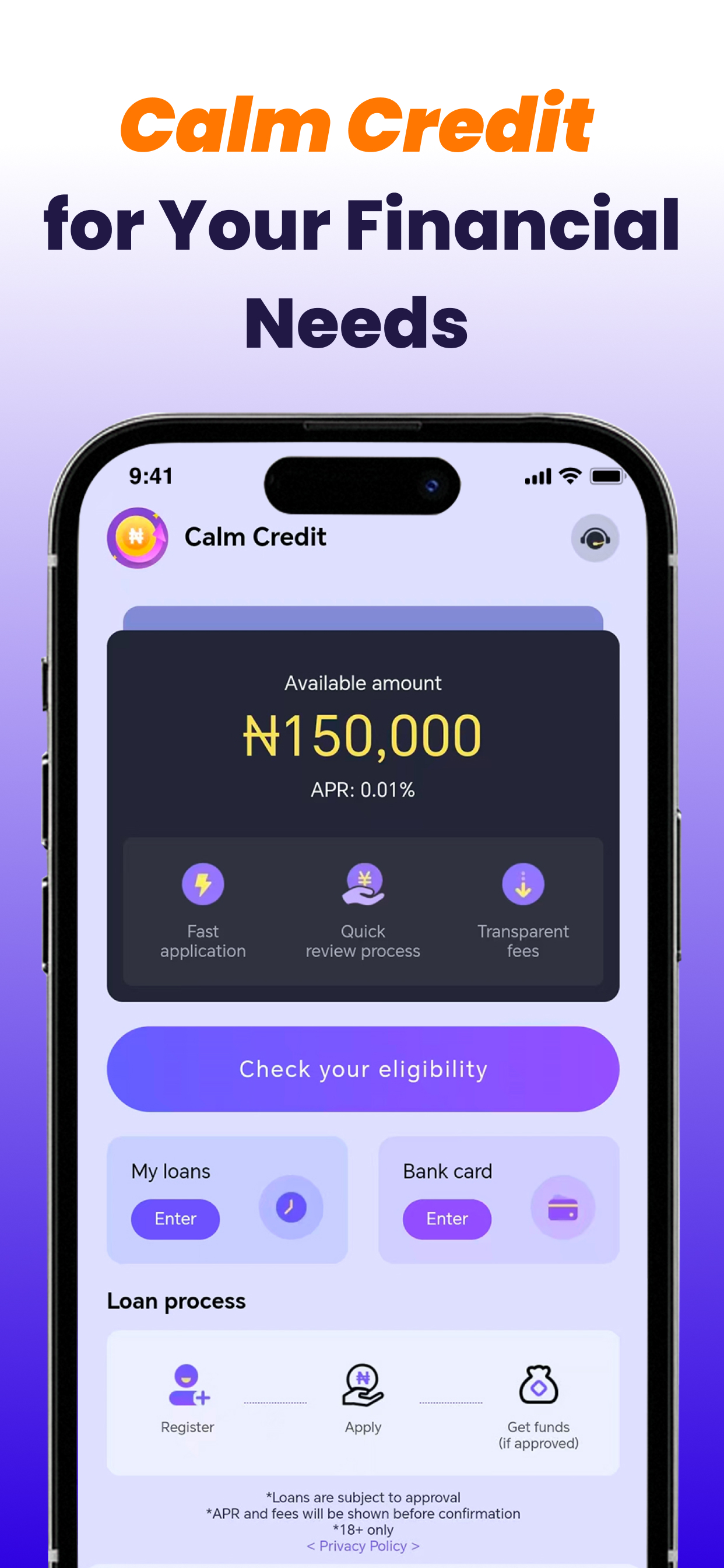Calm  credit