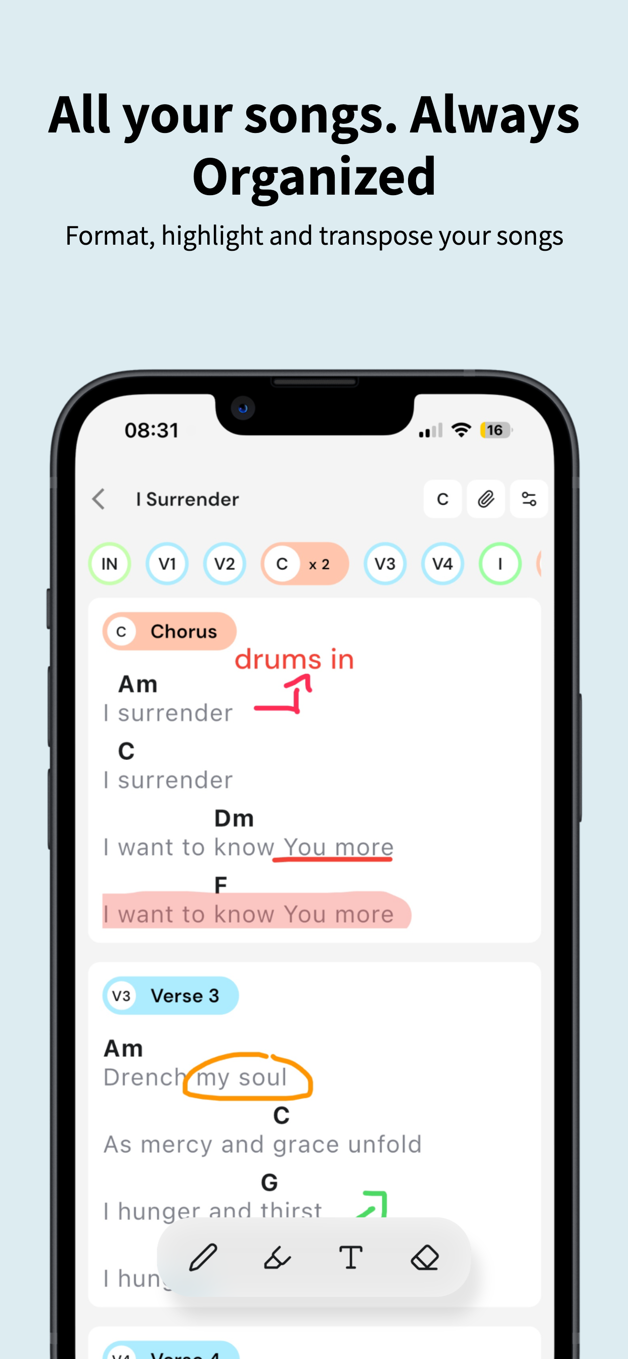 OnStage: Worship Team Planner