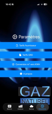 Compteur gaz screenshot